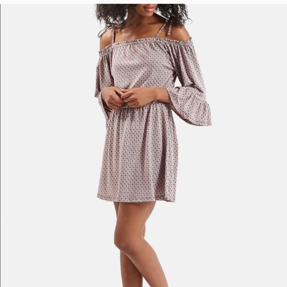 Topshop boho chic off shoulder dress